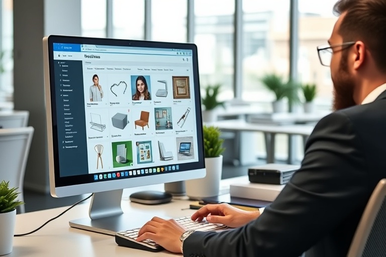 Cliente navegando e-commerce